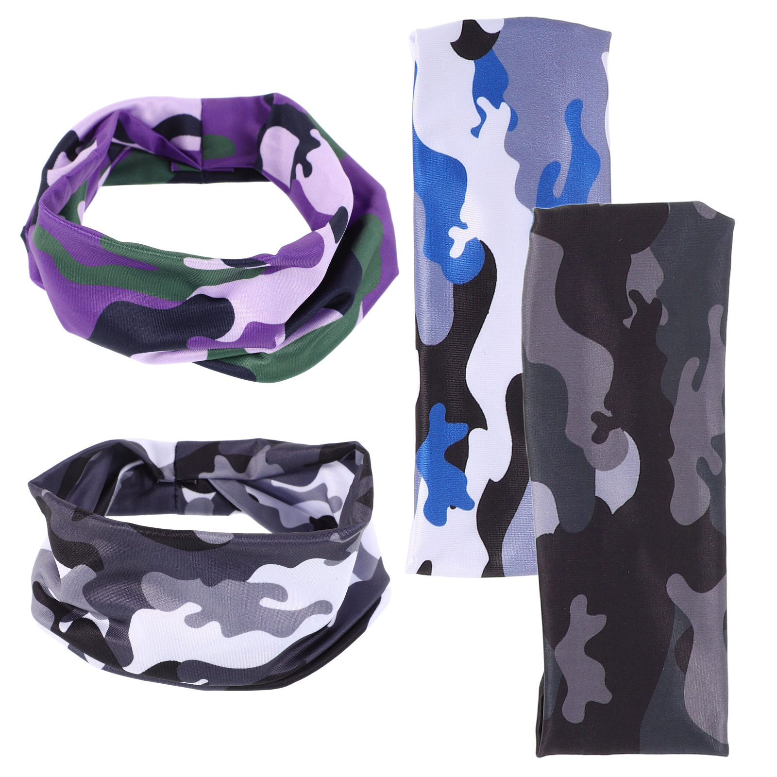 4Pcs Stylish Camouflage Sweatb - Running Gear Youth recensione e prezzo