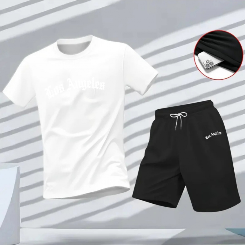 Men's Los Angeles Letter Print - Running Gear Men recensione e prezzo