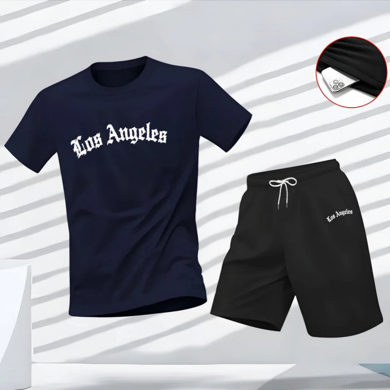 Men's Los Angeles Letter Print - Running Gear Men recensione e prezzo
