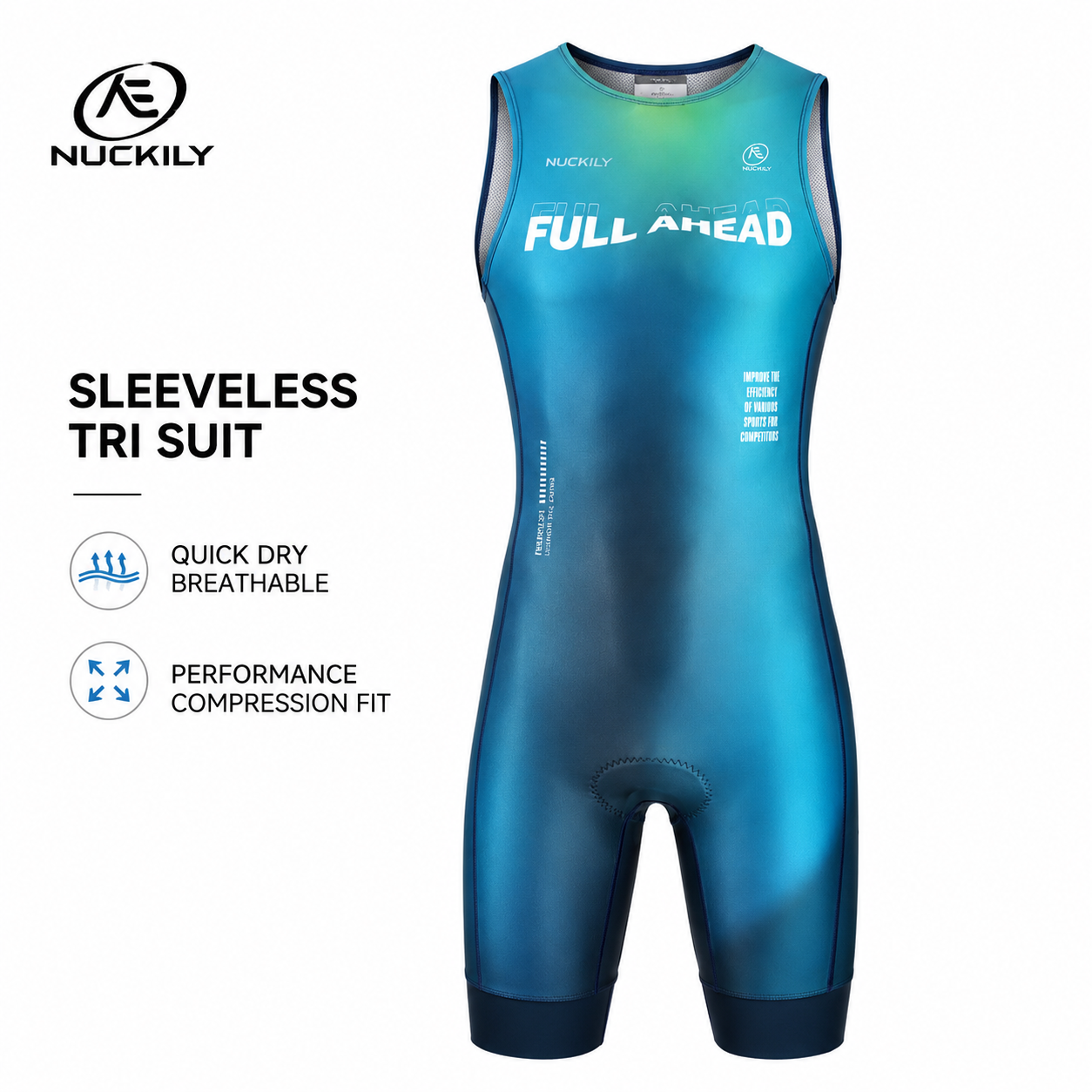 NUCKILY Triathlon Suit Sleevel - Running Gear Youth recensione e prezzo