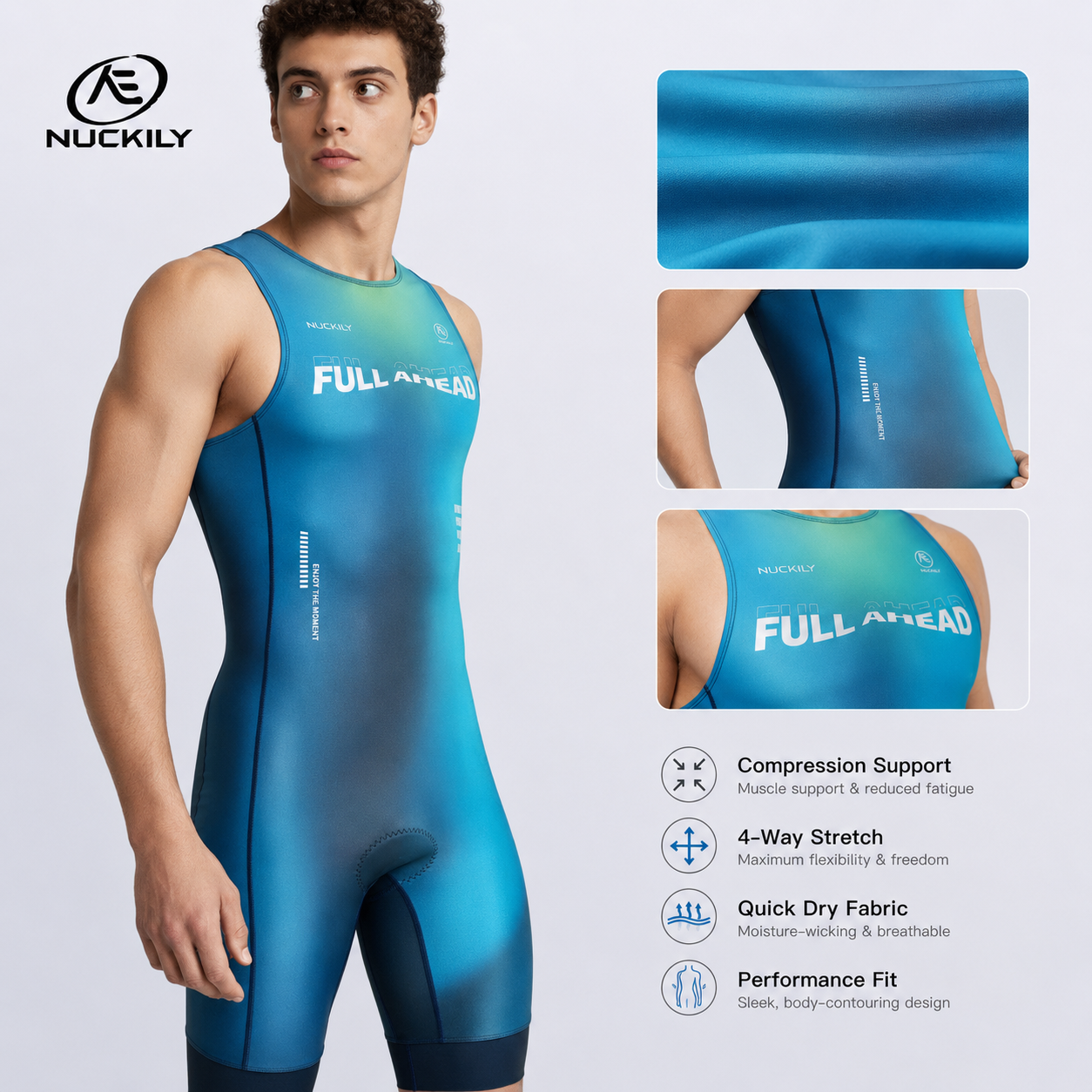 NUCKILY Triathlon Suit Sleevel - Running Gear Youth recensione e prezzo